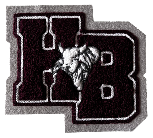 Hallettsville High School HB Brahmas Sleeve Mascot