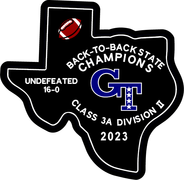 Gunter High School State of TX Football 2023 Champ Patch