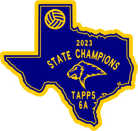 Prestonwood Christian Academy Volleyball 2023 Championship Patch