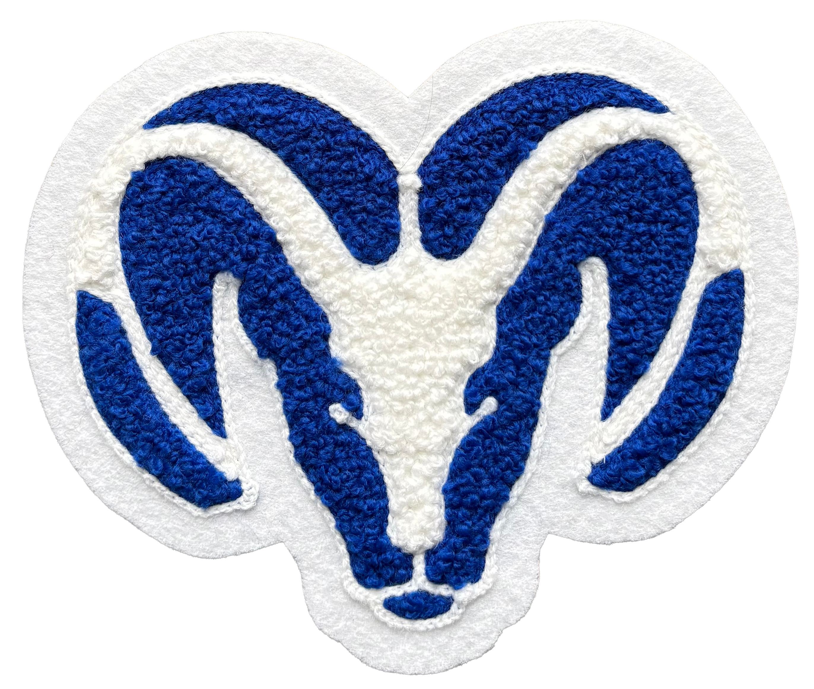 Del Rio Rams Baseball Logo Del Rio HS Ram Mascot Sleeve Patch – SSR Jackets Patch Store