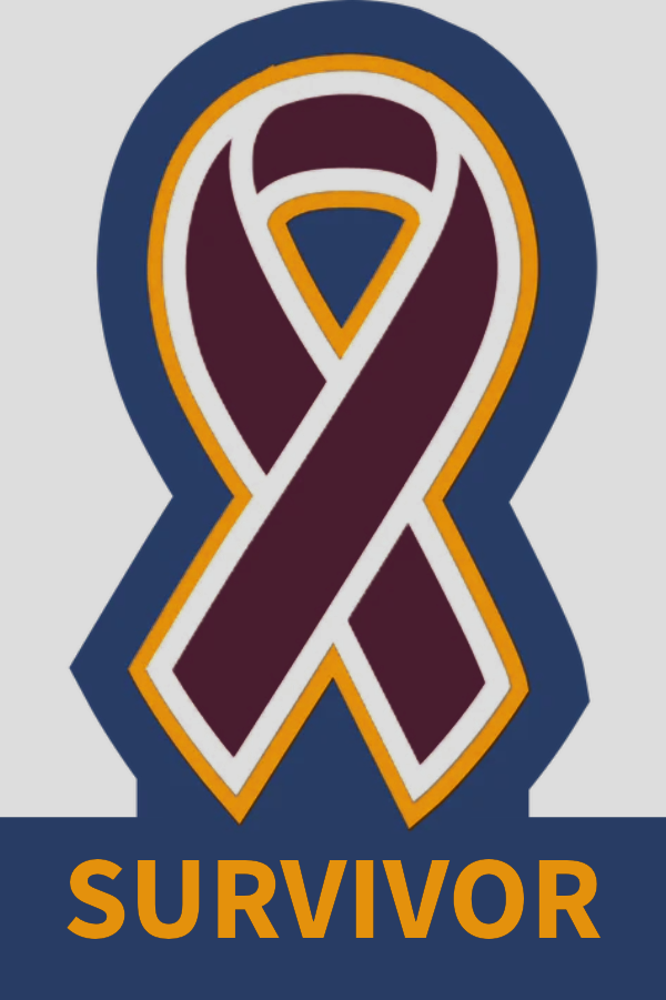 Awareness Ribbon Head and Neck Cancers