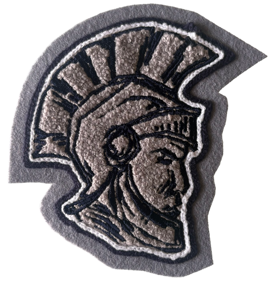 Memorial Christian Academy Warrior Head Mascot Sleeve Patch