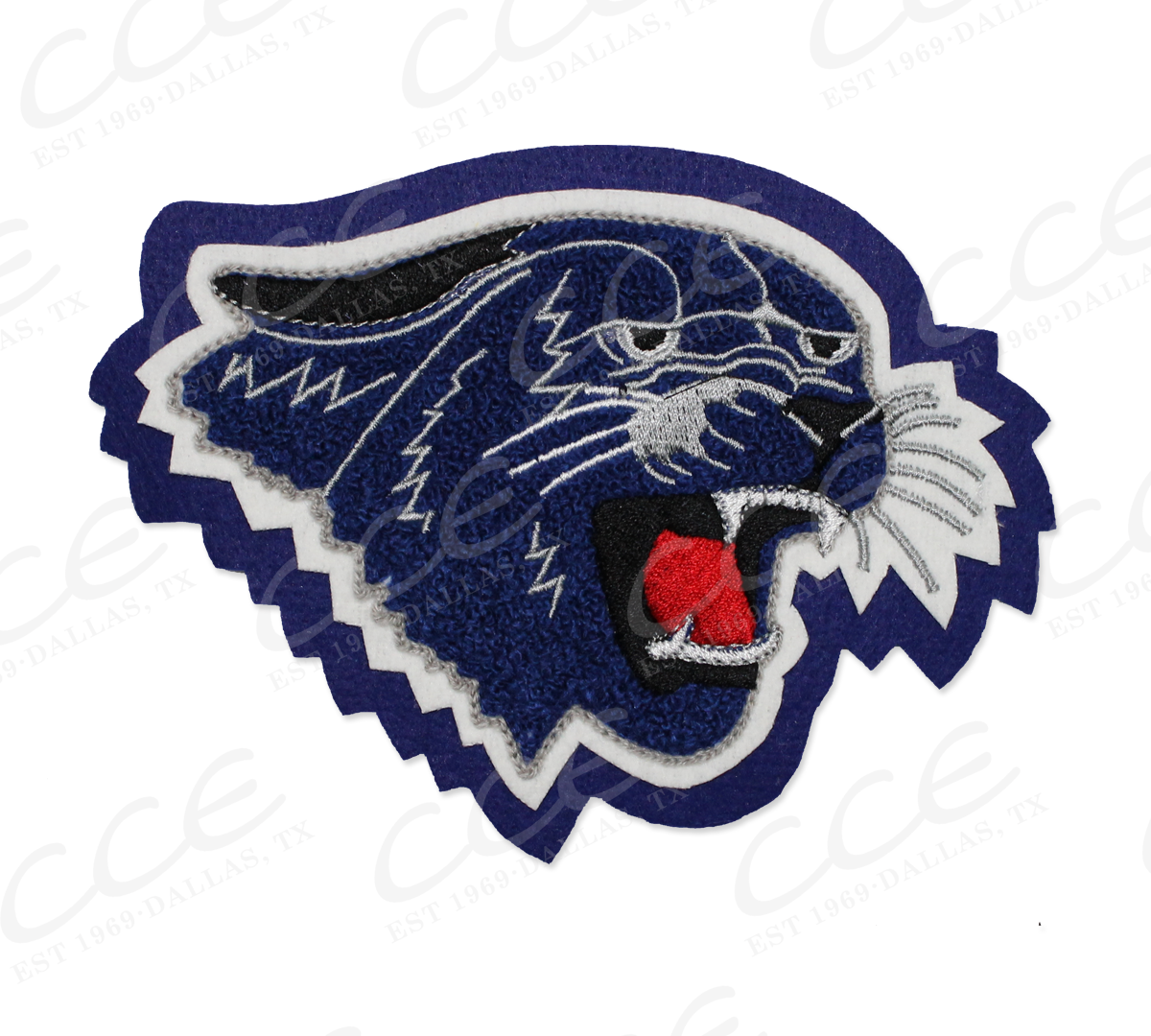 Coleman High School Blue Cat Sleeve Mascot