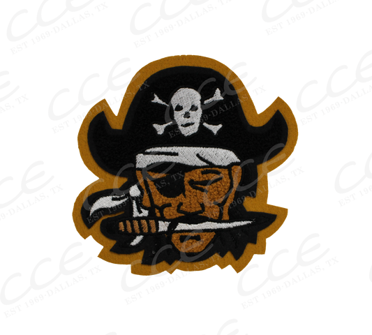 Crawford Pirate Sleeve Mascot