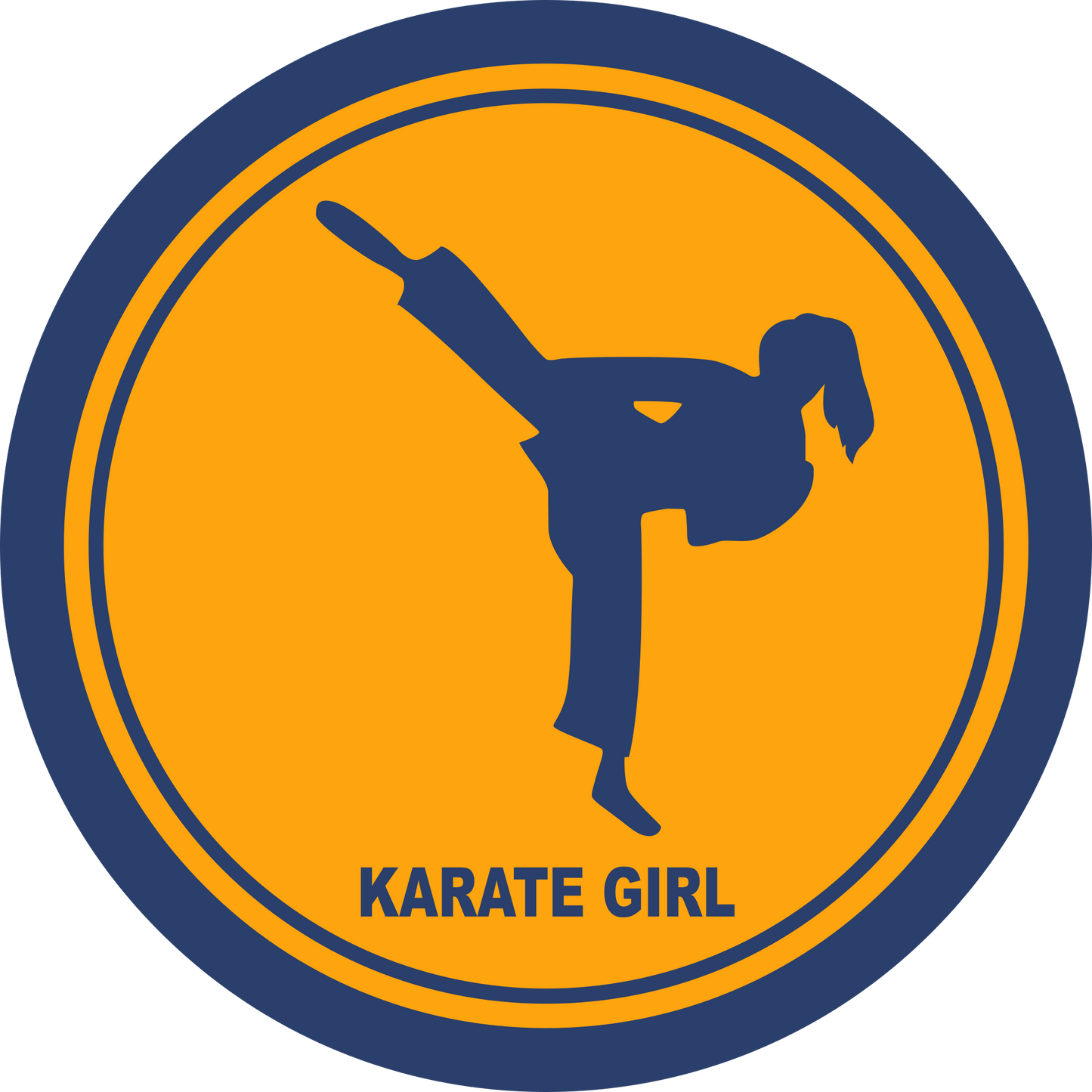 Karate-Female Sleeve Patch
