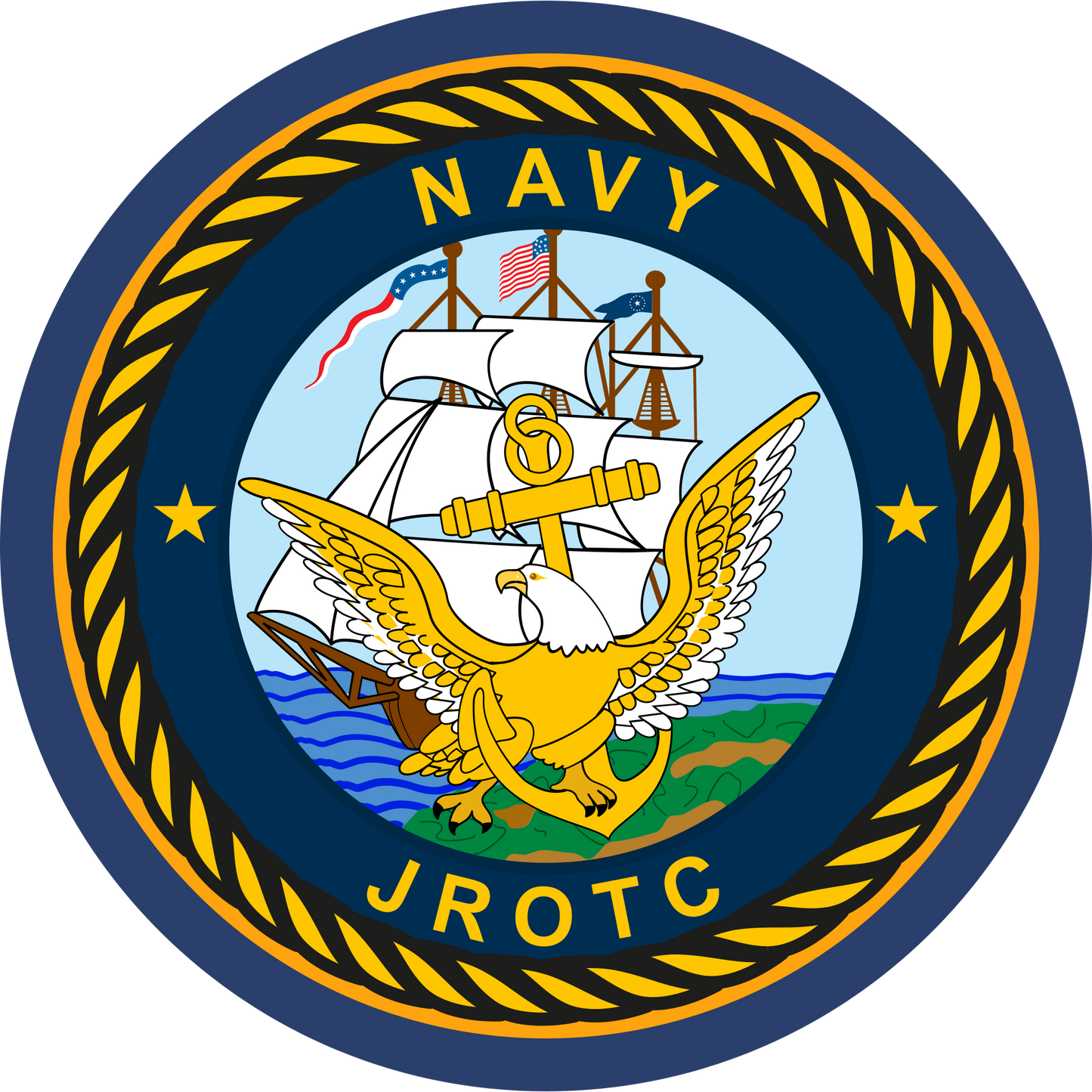 NVJROTC - Navy JROTC Sleeve Patch