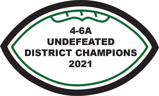 Southlake Carroll 2021 6" Football Patch- 4-6A | UNDEFEATED | DISTRICT CHAMPIONS | 2021
