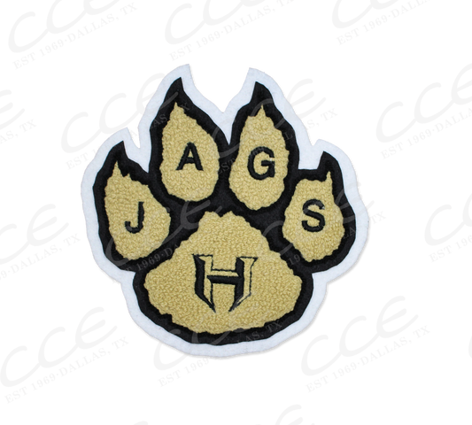 Hubbard HS Custom Paw w/ JAGS Sleeve Mascot