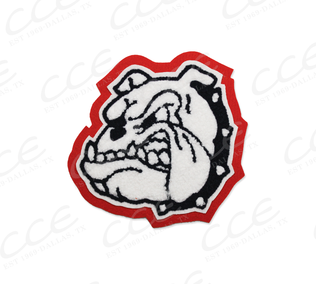 McKinney North HS Bulldog Head Sleeve Mascot