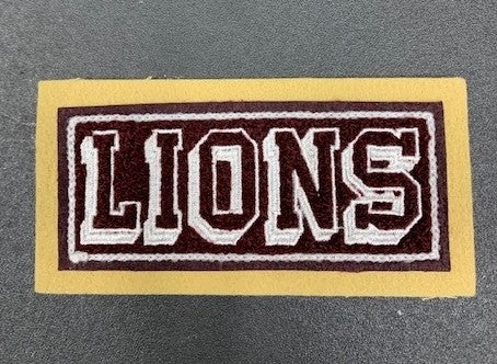 San Antonio Christian "LIONS" Mascot Patch