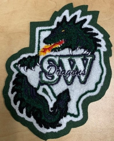 Southwest HS Dragon w/TX Mascot