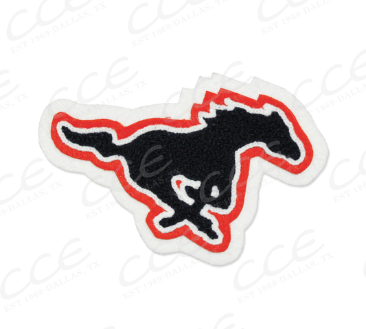 Sachse HS Mustangs Sleeve Mascot