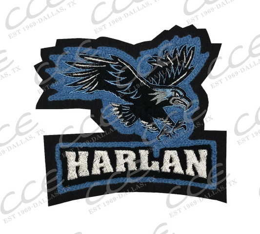 Harlan HS Flying Hawk Mascot