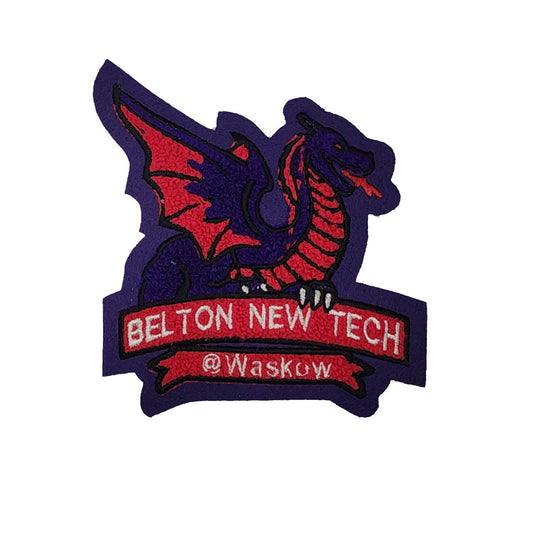 Belton New Tech High School @Waskow Dragon Sleeve Mascot