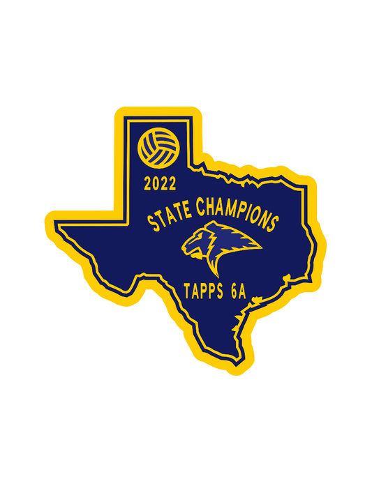 Prestonwood Christian Academy State of Texas 6" Volleyball Patch